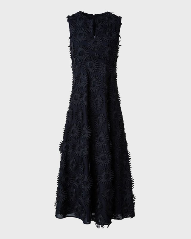 Hello Sunshine Superpose Embroidered Midi Dress